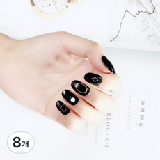 美甲貼紙 Q, 混色, 8個