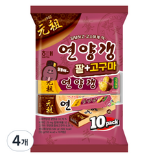 HAITAI 海太 煉羊羹 紅豆+地瓜 10入, 530g, 4個