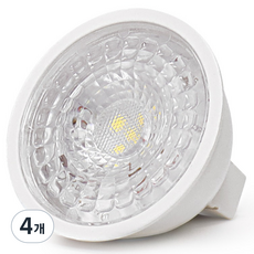 집중형 LED 할로겐 램프 5W MR16, 주광색, 4개