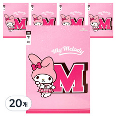 핑크망고 산리오 초등 영어노트 좁은칸, 마이멜로디, 20개