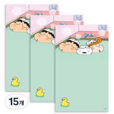 플라잉웨일즈 짱구는 못말려 데일리 메모패드 80 x 130 mm, 목욕, 50매, 15개