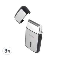 컴스 생활방수 USB 충전식 1중날 면도기 IF256, 1개입, 3개