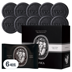 뷰카 클래식 어성초 블랙 차콜 클렌징 비누 레몬버베나, 100g, 60개입