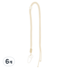 주니 미니컵 롱 스트랩, 아이보리, 6개