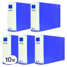 영오 파이프 바인더 2공 가로형 40 x 80 mm, 청색, 10개