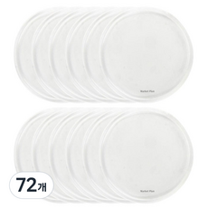 Market Plan 圓形防滑墊, 透明, 72個