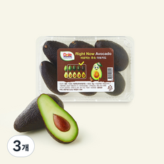 Dole 칠레산 Right Now 바로먹는 후숙 아보카도, 1kg, 3개