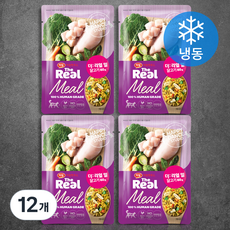 하림펫푸드 전연령 고양이 더 리얼 밀 냉동 습식사료, 닭, 60g, 12개