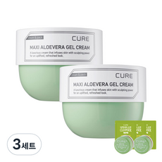 김정문알로에 큐어 맥시 알로에베라 젤 크림 250ml x 2p + 체험키트, 3세트