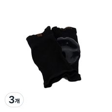 지우 실리콘 뒤꿈치 X밴더 보습패드 블랙, 3개, 블랙색, 1개입