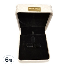 Bami Shop 蜂蜜套組 棕色 項鍊 耳環 戒指 禮物盒, 象牙白, 6個