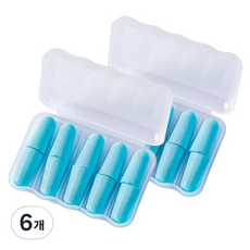 지음앤 소음 방지 귀마개 블루, 6개, 10개입