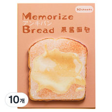 Myomyami Sweet Bread 麵包造型便條紙 MMM4078, 果醬麵包, 10個, 30張
