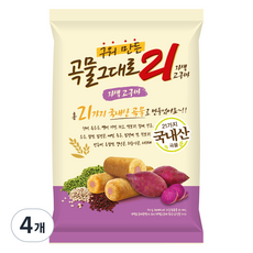 Gokmulgeudaero21 烤製的紫色地瓜餅乾, 150g, 4個