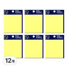 便利貼 75 x 76 mm 100張, 黃色, 12個