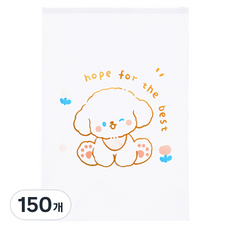 마켓감성 투명 소품 지퍼백, 베스트퍼피, 150개