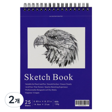 이지스토어 簡潔B型素描本, 2個, A5, 25張