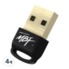 엠비에프 USB 블루투스 5.0 동글, MBF-BT50BK, 블랙, 4개