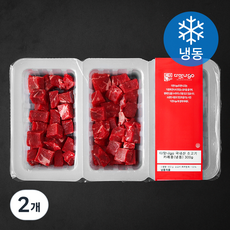 다맛나고 국내산 소고기 2등급 카레용 (냉동), 2개, 300g