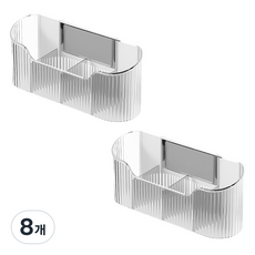 Block Mart 壁掛式雨傘收納架 單件, 透明, 8個