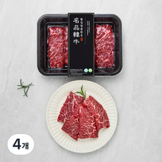 횡성한우 1+등급 치마살 (냉장), 200g, 4개
