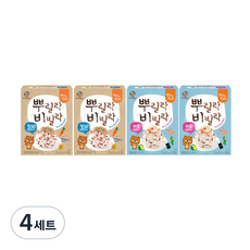 Miznco 孩童拌飯香鬆 4入組, 海鮮口味+吻仔魚口味, 4組