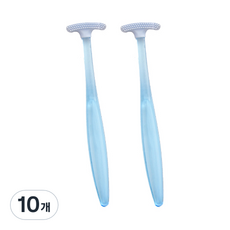 오픈스페이스 휴대용 TPR 혀클리너 블루, 6g, 10개