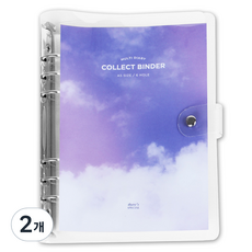 데얼스 A5 투명바인더 6공 30매, 2포켓 가로, 2개