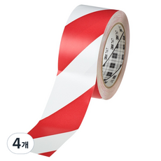 3M 地板劃線膠帶 767, 紅色 + 白色, 4個