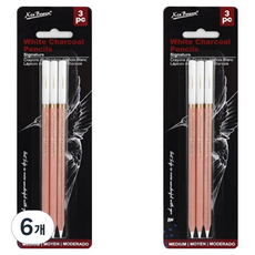 XIN BOWEN 白色繪圖鉛筆 3入, B, 6個