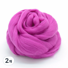 올댓위빙 위빙 마크라메용 펠트실 50g, 1마젠타, 2개