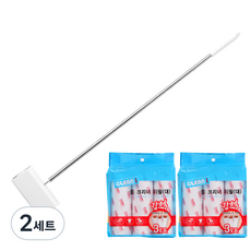 CLEAN i 長柄除塵滾筒 主商品 + 強力補充包 大 10 m 6入, 2套