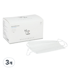 미담마스크 자외선 차단 마스크 성인용 박스 포장, 50개입, 3개, 화이트