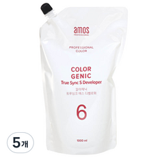 아모스프로페셔널 칼라제닉 트루싱크S 디벨로퍼 6% 산화제, 1000ml, 5개