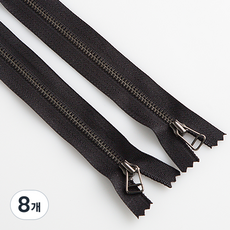 3호 엔틱지퍼 와이어 15.24cm, 블랙, 8개