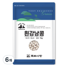 독도사랑 흰강낭콩, 1kg, 6개