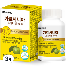 NONAME優質藤黃果1000 60g, 3個, 60片