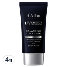 달바 올인원 워터풀 밸런싱 선크림 SPF50+ PA++++, 50ml, 4개