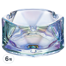 캐시리치 심플 럭셔리 트렌드 재떨이 9 x 4.5 cm, 블루, 6개