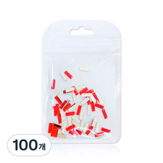 MEIBROWN 大容量長方形美甲鑽 美甲飾品 3 x 8 mm, 紅色, 100個