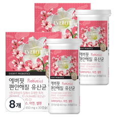 에버핏 편안해질 유산균 13.5g, 30정, 8개