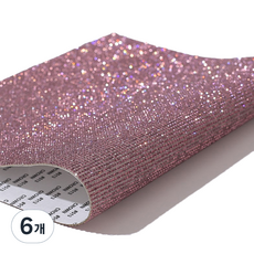 DIY興趣 方塊珠寶串珠 寶石膠帶裝飾貼紙 小, 6個, 15 淺粉色