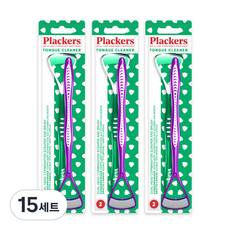 plackers 派樂絲 舌苔清潔器 2入, 15套