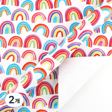 미소로운 선물 포장지 43 x 300 cm, 컬러 레인보우, 2개