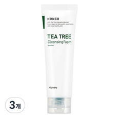 어퓨 난코 티트리 클렌징 폼, 3개, 130ml