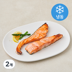 엄마애바다 화덕 연어순살 생선구이 3미 (냉동), 2개, 240g
