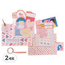 Kkukkukkakka 手帳裝飾文具組, 春花, 2套