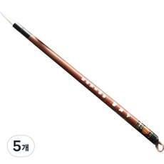 JNJ 대나무 동양화 수묵화 서예붓 브라운, 5개, 소