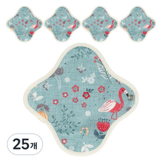 eechae 純棉衛生棉 Blue Koi, 護墊, 25個, 1入