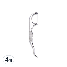 오픈스페이스 스테인리스 위생 덴탈 치실, 1개입, 4개